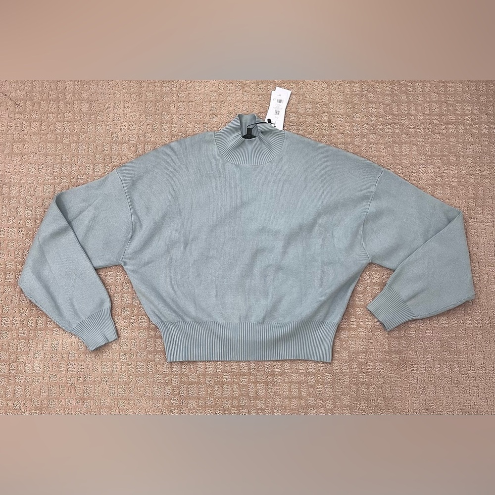 Dynamite Women's Sage Chandail Mock Cinch Neck Abyss Knitwear